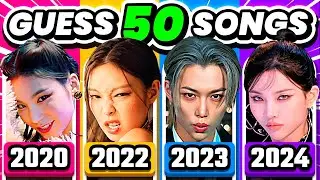 GUESS 50 KPOP SONGS 2020 - 2024 ⚡️ Can You Guess The Kpop Song? - KPOP QUIZ 2024