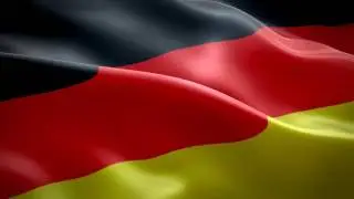 waving flag of Germany footage