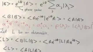 Problem 1: Quantum mechanics - Can you see why the phase factor can be ignored?