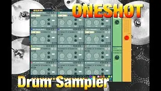 OneShot  - Drum Sampler by Klevgrand - Getting Started & Many Factory Kits Played