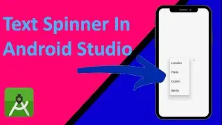 Simple Text Spinner In Android Studio | Android Spinner Example In Android Studio