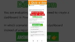 FREE Microsoft Exam Practice test - PL-300 Microsoft Power BI Data Analyst 