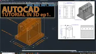 3D Autocad (2023, 2022, 2021, 2020) Beginner Tutorial ep1.