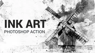 Ink Art Photoshop Action Tutorial  - Ink Painting Effects