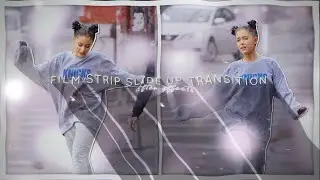 Film strip slide up transition | After Effects