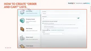 How to create Order and Cart Lists