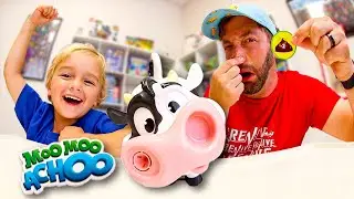 Father & Son PLAY MOO MOO ACHOO! (Sneeze Attack!)