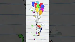 Unicorns Balloon Rescue (Animation Meme) #boyanddragon #shorts