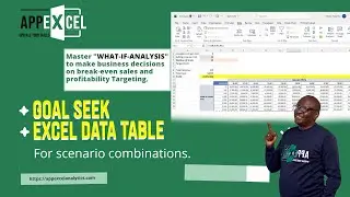 What-if-analysis for business decisions and Insights: Goal seek and Excel Data Table