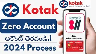 How to open kotak 811 zero balance account in telugu | Kotak zero account telugu