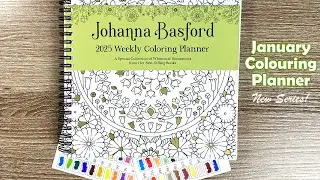 January Joanna Basford's Weekly Coloring Planner