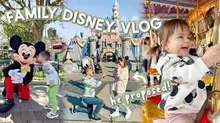 DISNEYLAND FAMILY VLOG | 2 Toddlers, 1 Proposal!