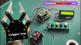 Mechanical Robotic Gripper Arm Control Using Arduino Nano