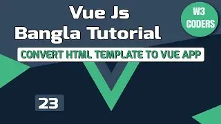 #23  html template convert  into vue app  part-4 | Services Page Setup