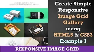 Create Responsive Image Grid Gallery using HTML5 and CSS3 | Flexbox | Example 1