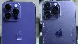 iPhone 14 ProMax BackGlass Replacement Deep Purple Full Step