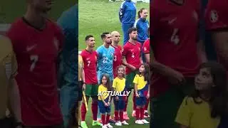 The little girl meets Cristiano Ronaldo!