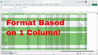 How to Apply Conditional Formatting to an Entire Row Based on a Single Column in Microsoft Excel!