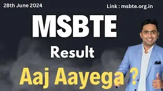 MSBTE Result Summer 2024 | Aaj Aayega ? | Toshib Tutorial’s