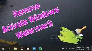 REMOVE Activate Windows WATERMARK in WINDOWS 10 | Registry Editor TIPS | Windows 10 Tricks