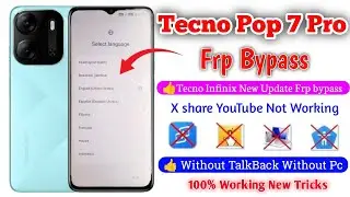 Tecno Pop 7/Pop 7 Pro FRP Bypass Without PC New Track 2024| Tecno BF6/BF7 Bypass FRP Google Account