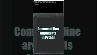 Command line arguments in Python