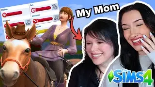 Teaching MY MOM How to play The Sims 4