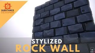 Stylized Rock Wall Tutorial - Substance Designer 2019 [FULLY PROCEDURAL!]