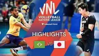 🇧🇷 BRA vs. 🇯🇵 JPN - Highlights Week 3 | Mens VNL 2022