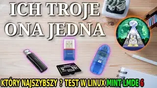 Ich trzech i ona malutka czyli Lintech test na kanale Świat Linuxa - 3 czytniki kart SD i LMDE 6