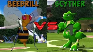 Pokemon battle revolution - Beedrill vs Scyther