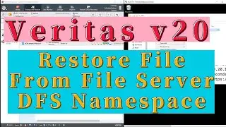 Veritas Restore File From File Server DFS Namespace