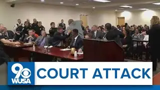 Man lunges at Buffalo shooter in court room during trial