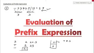 Evaluation of Prefix  expressions using Stack | Data Structures | Aparna Jagtap