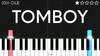 (G)I-DLE - Tomboy | EASY Piano Tutorial