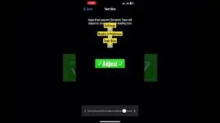 How to adjust or change the text size on iPhone