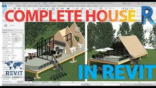 REVIT BEGINNER - Model Vacation House complete project in Revit 2021