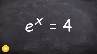 Converting an exponential equation to logarithmic