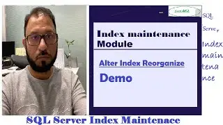 Alter Index Reorganize Demo using SSMS.