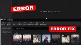 Capcut  Network Error | Capcut Network Error PC | Capcut Pc Network Error| Capcut Click To Try Again