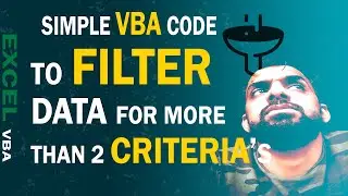 SELECT FILTER WITH MORE THAN 2 CRITERIA | VBA FILTER USING ARRAY | FILTER IN VBA | VBA CODE