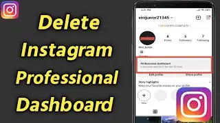 How To Delete Professional Dashboard On Instagram | Remove Professional Dashboard on Instagram