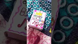 #short making mom's #birthday #gift with #matchbox #easy #art #amazing #youtubeshort