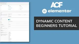 Advanced Custom Fields + Elementor Pro [Beginners Tutorial]