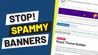 How to Clean WordPress Admin Dashboard From SPAMMY Banners?