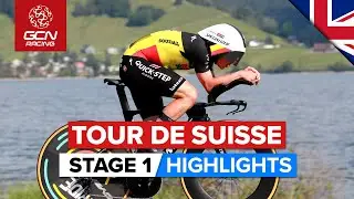 A Flat TT To Kick Off The Racing! | Tour De Suisse 2023 Highlights Men - Stage 1