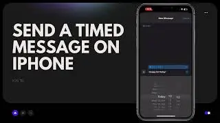 How to Send a Timed Message on IPhone