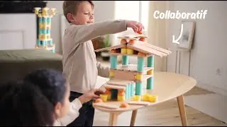 Stix by OPPI® - Le jouet de construction libre et modulaire qui engage la créativité des enfants.
