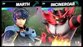 Super Smash Bros Ultimate Amiibo Fights – Marth vs the World #75 Marth vs Incineroar