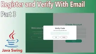 Java Swing UI Design - Register and Verify Code With Email (Part 3)